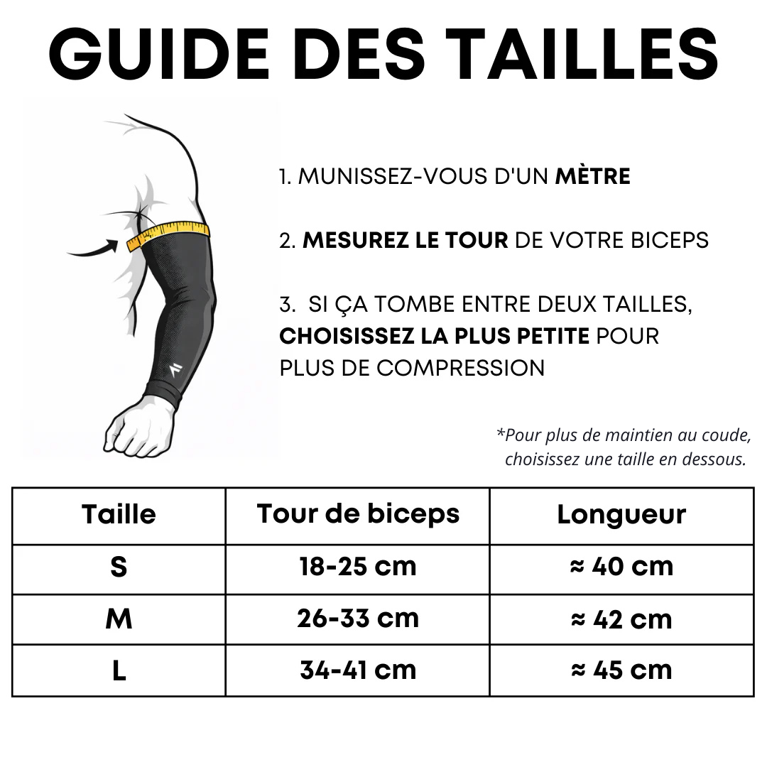 Manchons de compression pour bras